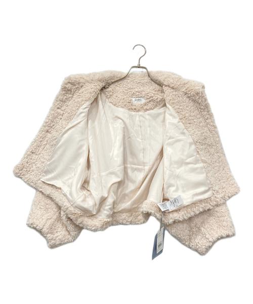 Snidel（スナイデル）Snidel (スナイデル) ショートボアコート/ブルゾン アイボリー サイズ:ONEの古着・服飾アイテム