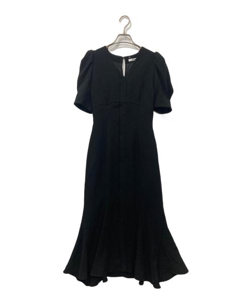 Snidel（スナイデル）Snidel (スナイデル) エンブロイダリーカラーマーメイドワンピース ブラック 未使用品の古着・服飾アイテム