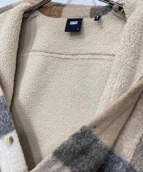 KITH（キス）KITH (キス) Sheridan Shirt Jacket/シェリダンシャツジャケット ベージュ サイズ:Lの古着・服飾アイテム