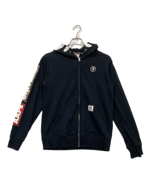 Aape BY A BATHING APE（エーエイプ バイ アベイシングエイプ）Aape BY A BATHING APE (エーエイプ バイ アベイシングエイプ) ジップパーカー ブラック サイズ:Mの古着・服飾アイテム