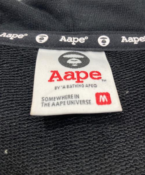 Aape BY A BATHING APE（エーエイプ バイ アベイシングエイプ）Aape BY A BATHING APE (エーエイプ バイ アベイシングエイプ) ジップパーカー ブラック サイズ:Mの古着・服飾アイテム