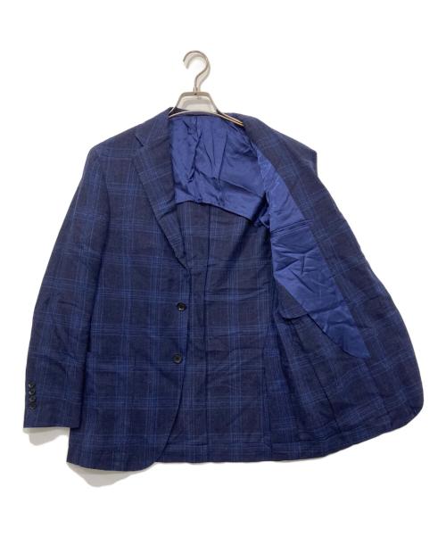 BEAMS F（ビームスエフ）BEAMS F (ビームスエフ) シャドウチェックジャケット ネイビー サイズ:50の古着・服飾アイテム