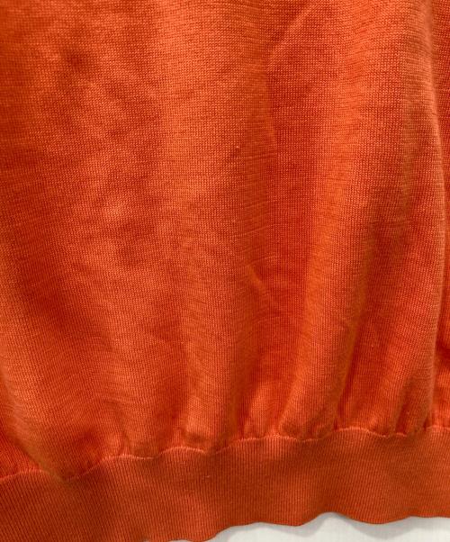 SOVEREIGN（ソブリン）SOVEREIGN (ソブリン) ニットポロシャツ オレンジ サイズ:Ｌの古着・服飾アイテム