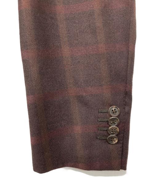 Belvest（ベルヴェスト）Belvest (ベルヴェスト) チェックテーラードジャケット ブラック サイズ:48の古着・服飾アイテム