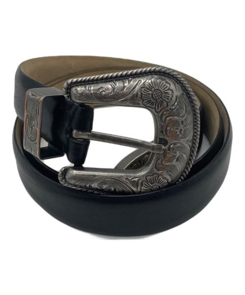 POLO RALPH LAUREN（ポロ・ラルフローレン）POLO RALPH LAUREN (ポロ・ラルフローレン) ウエスタンレザーベルト ブラック サイズ:Mの古着・服飾アイテム