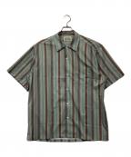 WACKO MARIAワコマリア）の古着「オープンカラーシャツ/STRIPED OPEN COLLAR SHIRT(TYPE-2)」｜グリーン