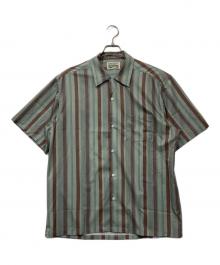 WACKO MARIA（ワコマリア）の古着「オープンカラーシャツ/STRIPED OPEN COLLAR SHIRT(TYPE-2)」｜グリーン