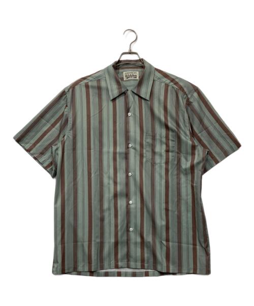 WACKO MARIA（ワコマリア）WACKO MARIA (ワコマリア) オープンカラーシャツ/STRIPED OPEN COLLAR SHIRT(TYPE-2) グリーン サイズ:XLの古着・服飾アイテム