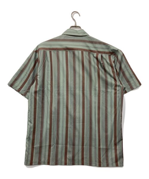 WACKO MARIA（ワコマリア）WACKO MARIA (ワコマリア) オープンカラーシャツ/STRIPED OPEN COLLAR SHIRT(TYPE-2) グリーン サイズ:XLの古着・服飾アイテム