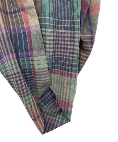 Vivienne Westwood RED LABEL（ヴィヴィアンウエストウッドレッドレーベル）Vivienne Westwood RED LABEL (ヴィヴィアンウエストウッドレッドレーベル) タータンチェック変形スカート グリーン×パープル サイズ:38の古着・服飾アイテム