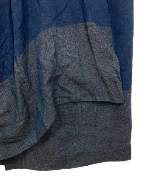 Vivienne Westwood RED LABEL（ヴィヴィアンウエストウッドレッドレーベル）Vivienne Westwood RED LABEL (ヴィヴィアンウエストウッドレッドレーベル) チェック変形ラップスカート グレー×ブルー サイズ:40の古着・服飾アイテム