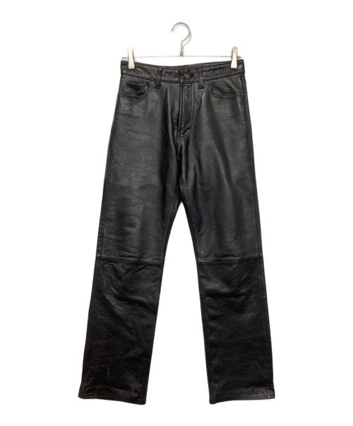 GAP（ギャップ）GAP (ギャップ) boot fit LEATHER PANTS ブラック サイズ:W28の古着・服飾アイテム