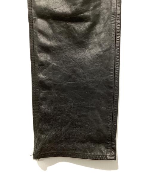 GAP（ギャップ）GAP (ギャップ) boot fit LEATHER PANTS ブラック サイズ:W28の古着・服飾アイテム