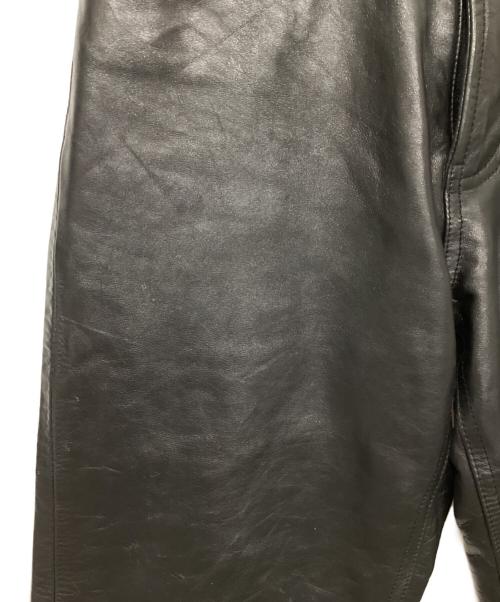 GAP（ギャップ）GAP (ギャップ) boot fit LEATHER PANTS ブラック サイズ:W28の古着・服飾アイテム