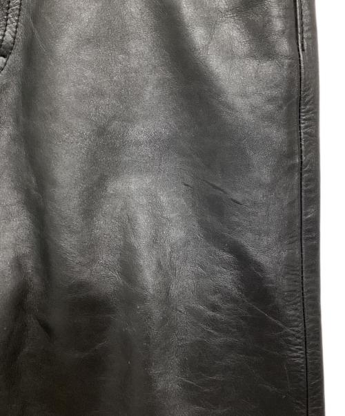 GAP（ギャップ）GAP (ギャップ) boot fit LEATHER PANTS ブラック サイズ:W28の古着・服飾アイテム