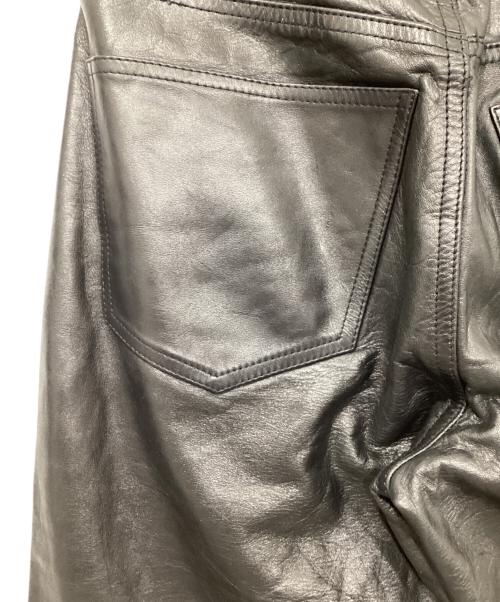 GAP（ギャップ）GAP (ギャップ) boot fit LEATHER PANTS ブラック サイズ:W28の古着・服飾アイテム