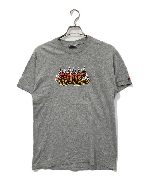 think skateboards（シンクスケートボーズ）think skateboards (シンクスケートボーズ) Tシャツ グレー サイズ:Mの古着・服飾アイテム