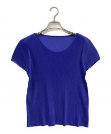 PLEATS PLEASE（プリーツプリーズ）の古着「カットソー」｜ブルー