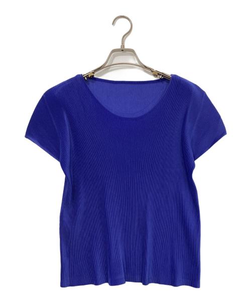 PLEATS PLEASE（プリーツプリーズ）PLEATS PLEASE (プリーツプリーズ) カットソー ブルー サイズ:3の古着・服飾アイテム