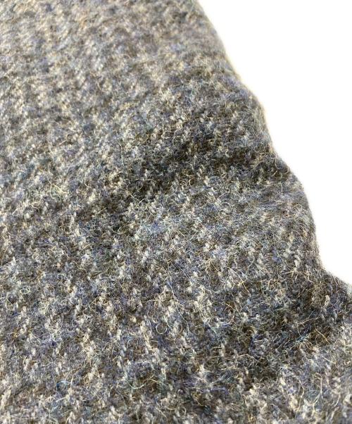 BURBERRY BLACK LABEL（バーバリーブラックレーベル）BURBERRY BLACK LABEL (バーバリーブラックレーベル) 襟ファーツイードコート ネイビー サイズ:40の古着・服飾アイテム