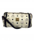 MCMエムシーエム）の古着「ショルダーバッグ」｜ホワイト×ネイビー