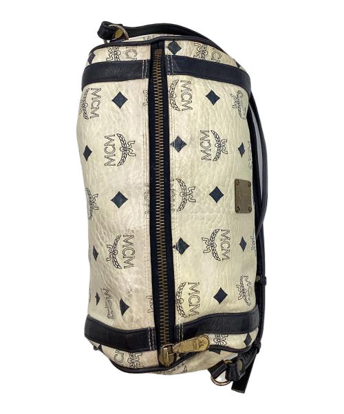 MCM（エムシーエム）MCM (エムシーエム) ショルダーバッグ ホワイト×ネイビーの古着・服飾アイテム