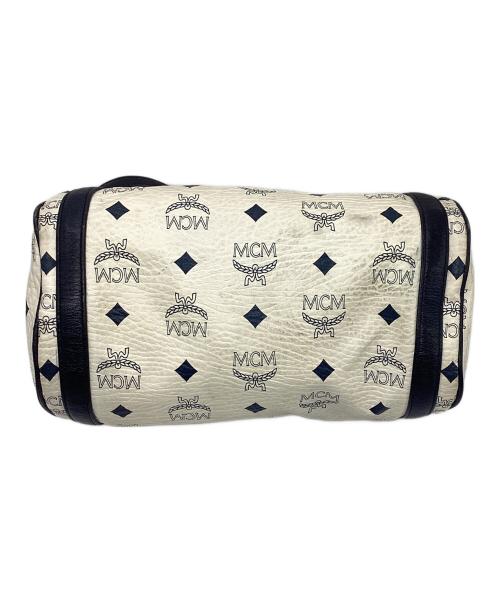 MCM（エムシーエム）MCM (エムシーエム) ショルダーバッグ ホワイト×ネイビーの古着・服飾アイテム