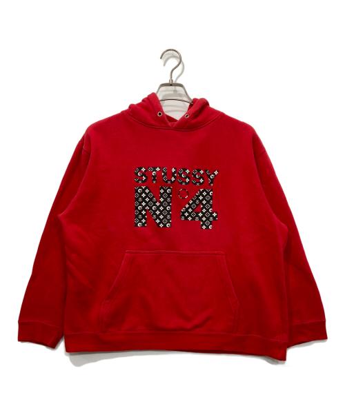 stussy（ステューシー）stussy (ステューシー) パーカー レッド サイズ:Mの古着・服飾アイテム