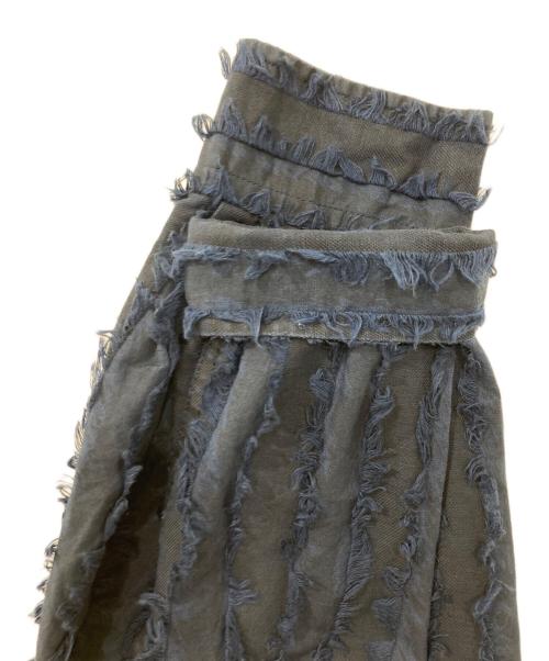 SCHNAYDERMANS（シュナイダーマンズ）Schnaydermans (シュナイダーマンズ) フリンジシャツ/SHIRT NON-BINARY CLEAN FRINGE ブルー サイズ:35-36の古着・服飾アイテム