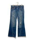 TRUE RELIGIONトゥルー レリジョン）の古着「デニムパンツ」｜ブルー