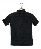 issey miyake whitelabelイッセイミヤケホワイトレーベル）の古着「プリーツブラウス」｜ブラック