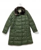 Barbourバブアー）の古着「ダウンコート」｜オリーブ