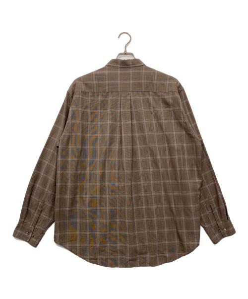 mb（エムビー）mb (エムビー) ハイエンド尾州ウールドレスシャツ グレー サイズ:Lの古着・服飾アイテム