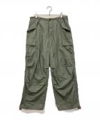 FreshServiceフレッシュサービス）の古着「DOUBLE TYPEWRITER CARGO PANTS/ダブルタイプライターカーゴパンツ」｜カーキ