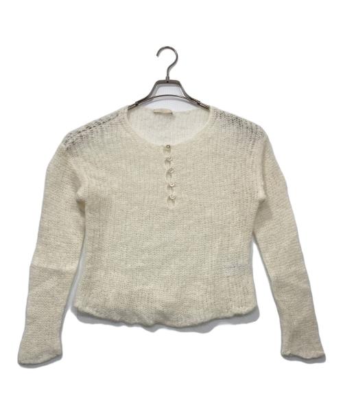 Plage（プラージュ）Plage (プラージュ) HENLEY ALPACA mix プルオーバー ホワイト サイズ:FREEの古着・服飾アイテム