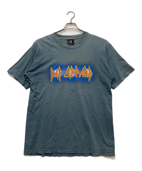 giant（ジャイアント）giant (ジャイアント) Def Leppard 1999 EUPHORIA TOUR ツアーT ブルー サイズ:Ｌの古着・服飾アイテム
