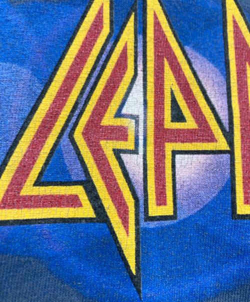 giant（ジャイアント）giant (ジャイアント) Def Leppard 1999 EUPHORIA TOUR ツアーT ブルー サイズ:Ｌの古着・服飾アイテム