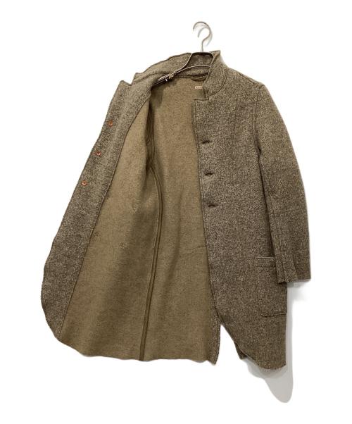 KAPITAL（キャピタル）KAPITAL (キャピタル) 三面構成 チロルウール スタンドカラー ノマドジャケット ブラウンの古着・服飾アイテム