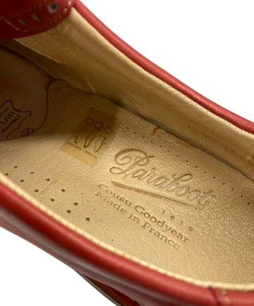 PARABOOT（パラブーツ）PARABOOT (パラブーツ) タッセルローファー レッド サイズ:5の古着・服飾アイテム