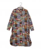 KAPITALキャピタル）の古着「パッチワークシャツワンピース」｜マルチカラー