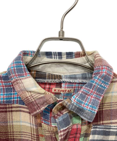 KAPITAL（キャピタル）KAPITAL (キャピタル) パッチワークシャツワンピース マルチカラーの古着・服飾アイテム