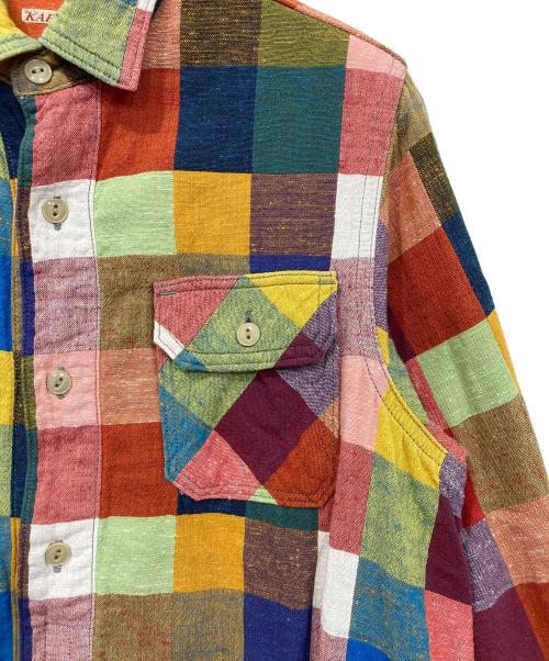 KAPITAL（キャピタル）KAPITAL (キャピタル) シャツワンピース マルチカラーの古着・服飾アイテム