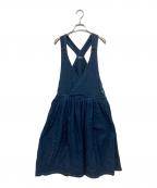 KAPITALキャピタル）の古着「プリーツジャンバースカート」｜インディゴ