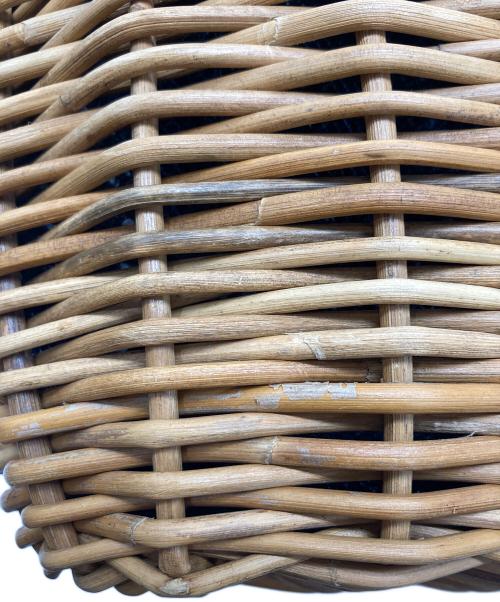 ebagos（エバゴス）ebagos (エバゴス) カゴバッグ ベージュ×ブラックの古着・服飾アイテム