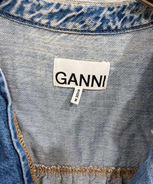 GANNI（ガニー）GANNI (ガニー) デニムブラウス インディゴ サイズ:34の古着・服飾アイテム