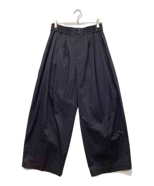 PUBLIC TOKYO（パブリックトウキョウ）PUBLIC TOKYO (パブリックトウキョウ) スムージーワイドバレルレッグスラックスイージーパンツ ネイビー サイズ:02の古着・服飾アイテム