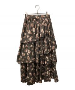 中古・古着通販】POPPY (ポピー) シルバーギャザーリボンスカート
