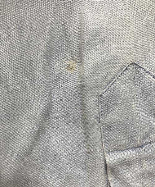 RALPH LAUREN（ラルフローレン）RALPH LAUREN (ラルフローレン) BLAKE ポニー刺繍 シルクリネンオーバーサイズシャツ ブルー サイズ:Lの古着・服飾アイテム