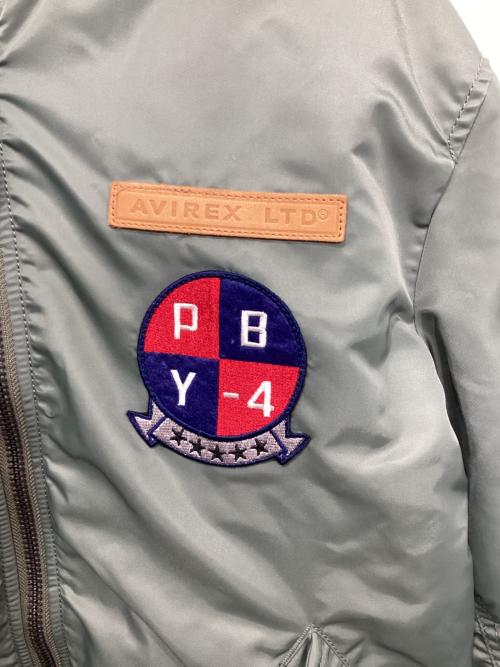 AVIREX（アヴィレックス）AVIREX (アヴィレックス) シャークハンター MA-1ジャケット カーキ サイズ:Lの古着・服飾アイテム
