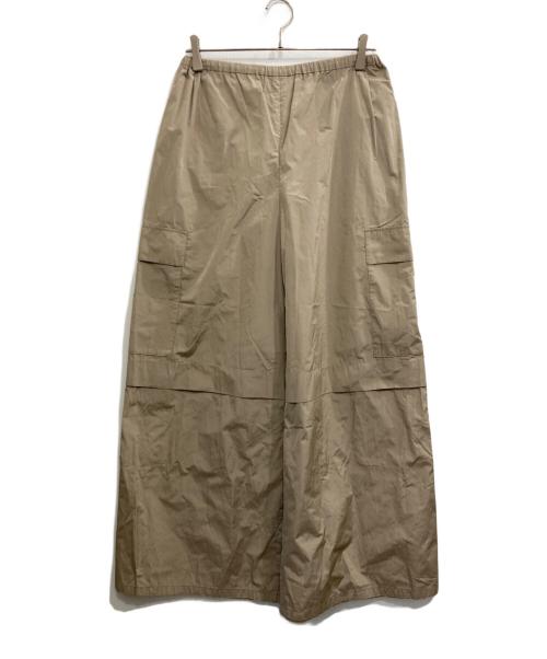 ebure（エブール）ebure (エブール) ナチュラルドライタフタカーゴライクパンツ ブラウン サイズ:38の古着・服飾アイテム